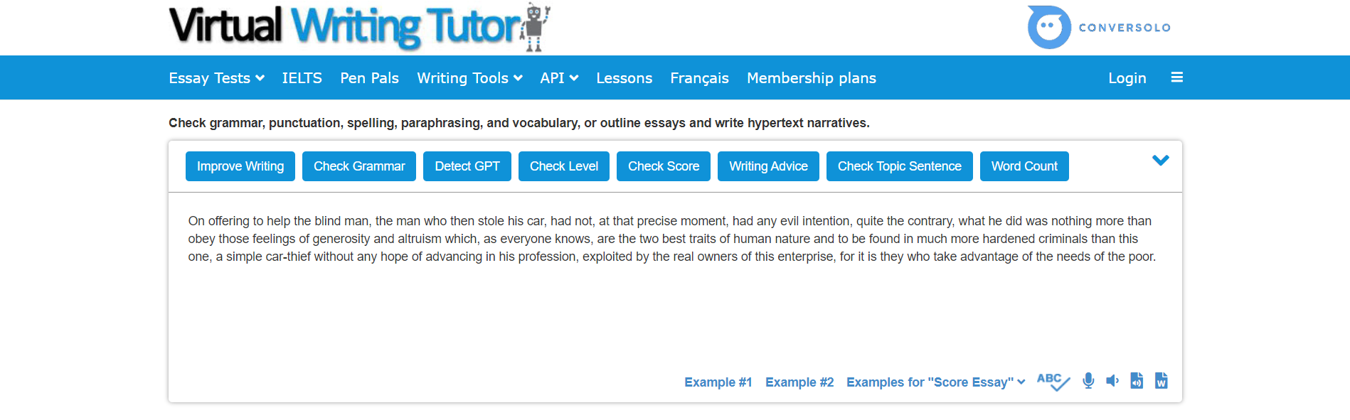 영어 문법 검사기 Virtual Writing Tutor 이미지