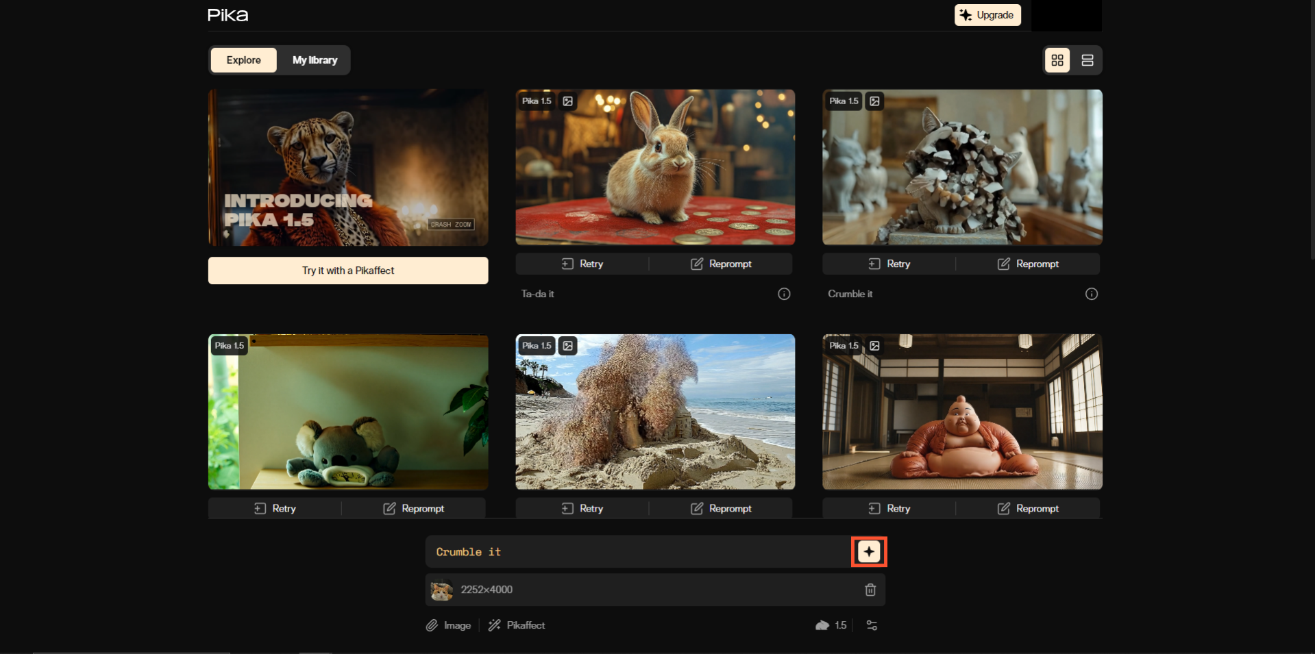 피카아트 사용법, 이미지로 동영상 만들기4