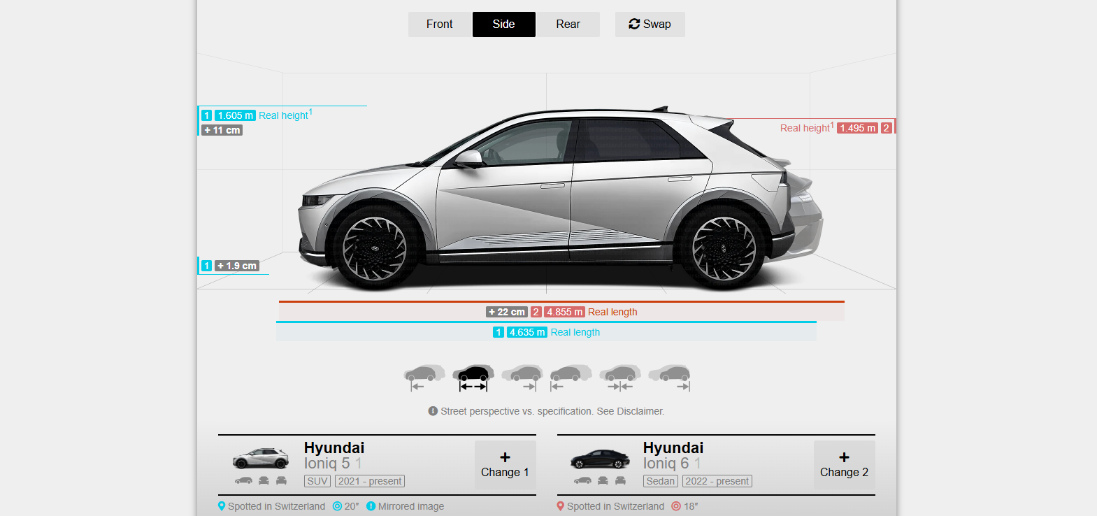 자동차 사이즈 비교 사이트 사용법 이미지4