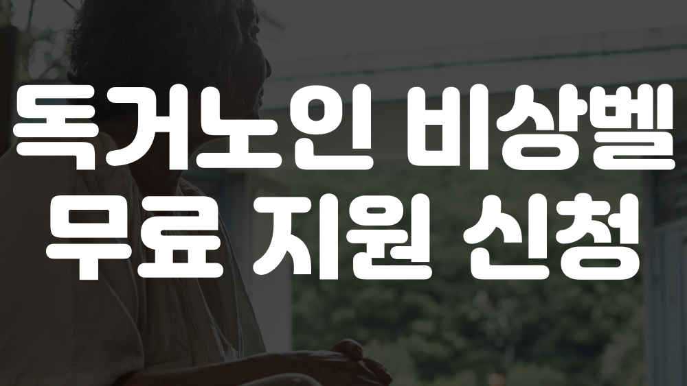 독거노인 비상벨 이미지