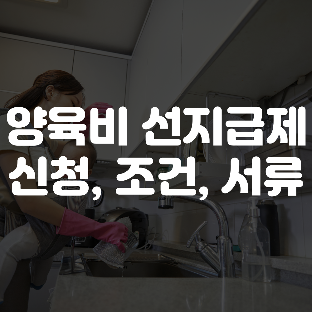 양육비 선지급제 신청 방법, 조건, 대상, 서류 안내 이미지