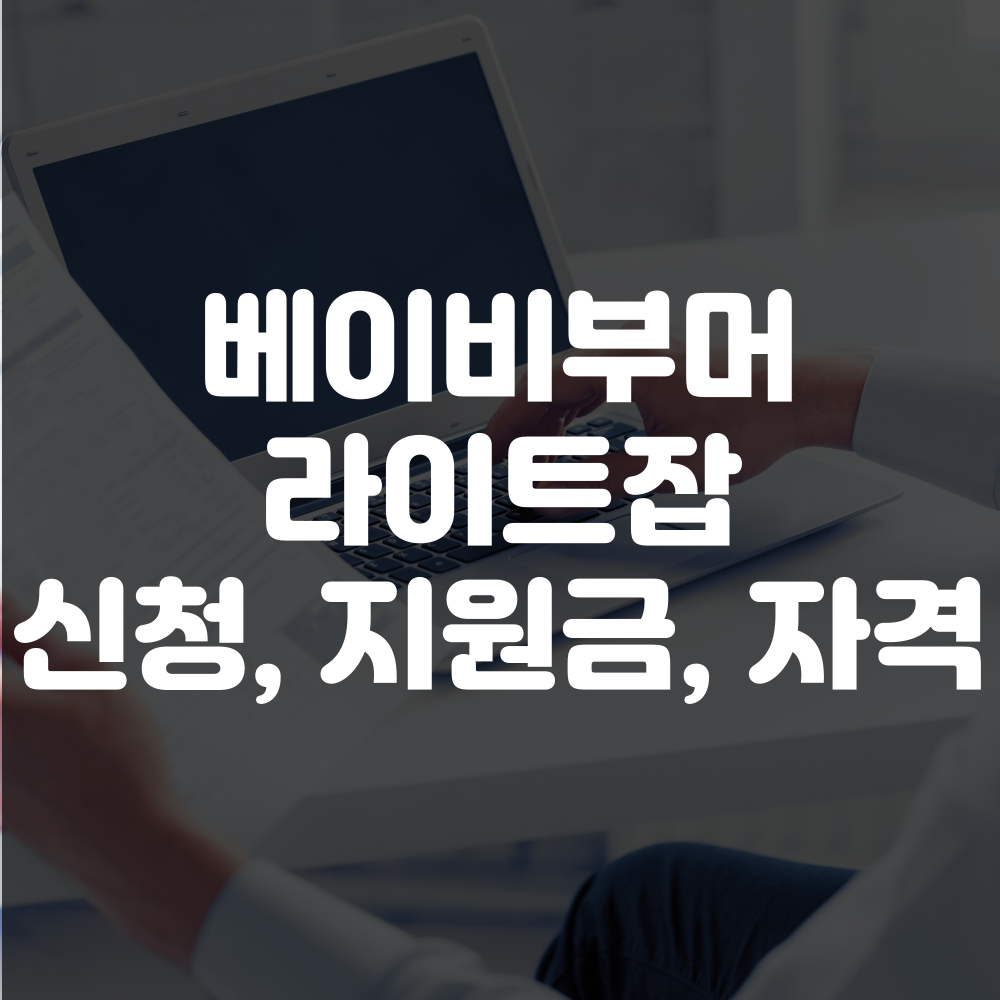 베이비부머 라이트잡 신청, 지원금, 자격, 일정 안내