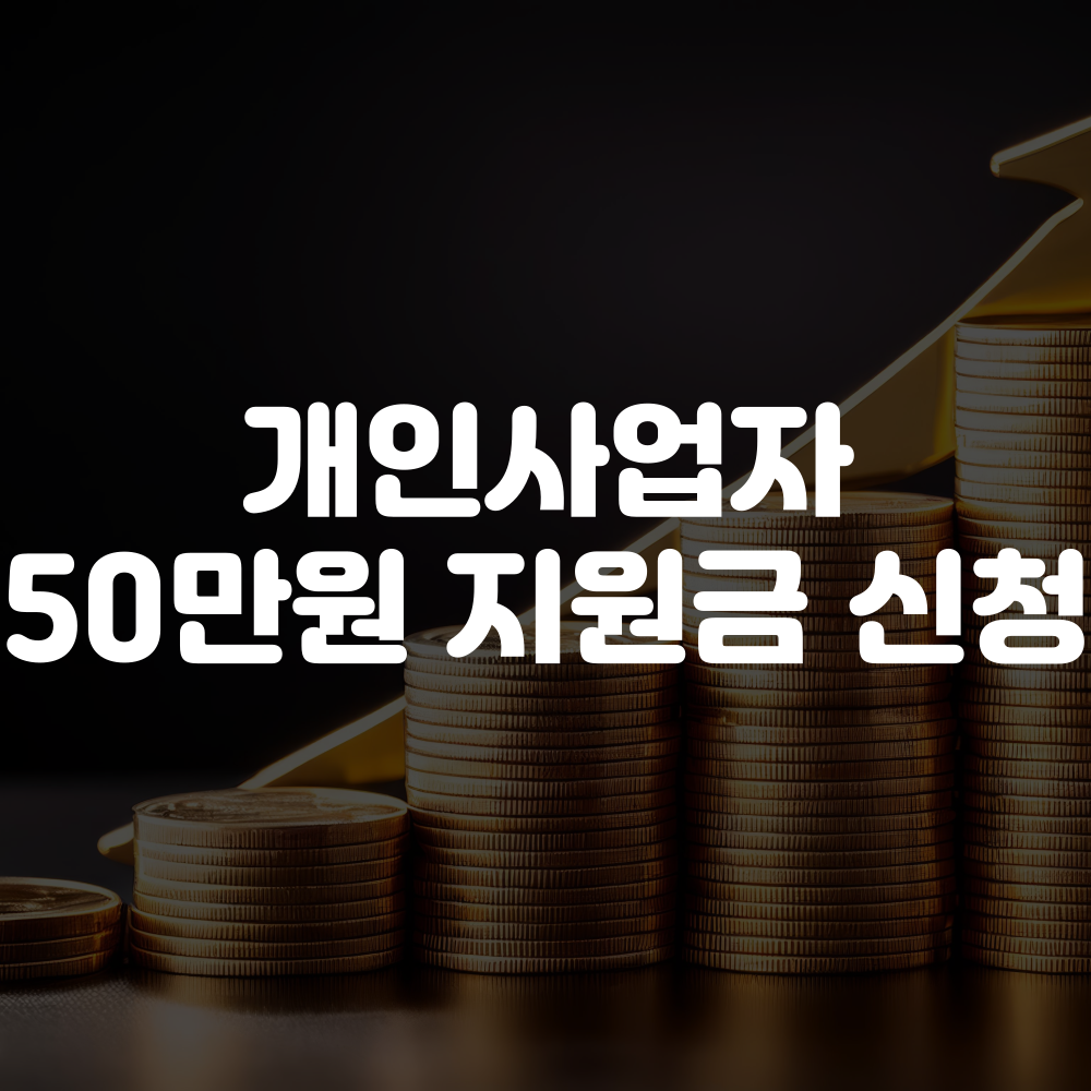 개인사업자 지원금 50만원 신청 방법 및 사용처 안내 이미지